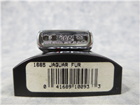 JAGUAR FUR/PRINT Brushed Chrome Slim Lighter (Zippo, 1665, 2003)  