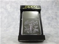 NEW YORK/BIG APPLE Laser Engraved Polished Chrome Lighter (Zippo, 2002)