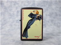 SATIN DOLL Black Matte Lighter (Zippo, Petty Pretty Girl Collection Series II, 1998)