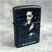 ELVIS PRESLEY Black Matte Lighter (Zippo 24546, 2008)