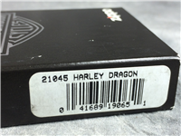 HARLEY-DAVIDSON DRAGON Black Ice Chrome Lighter (Zippo 21045, 2005)