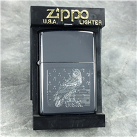 EAGLE USA STARS & STRIPES Polished Chrome Lighter (Zippo, 2002)