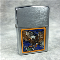 THE AMERICAN EAGLE Double-Sided Brushed Chrome Lighter (Zippo, 2001)