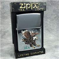 SWOOPING EAGLE Polished Chrome Lighter (Zippo, 1998)