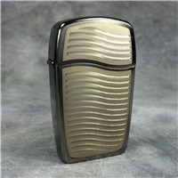ZIPPO BLU CHANNELED Double-Sided Butane Lighter (30032, 2007)