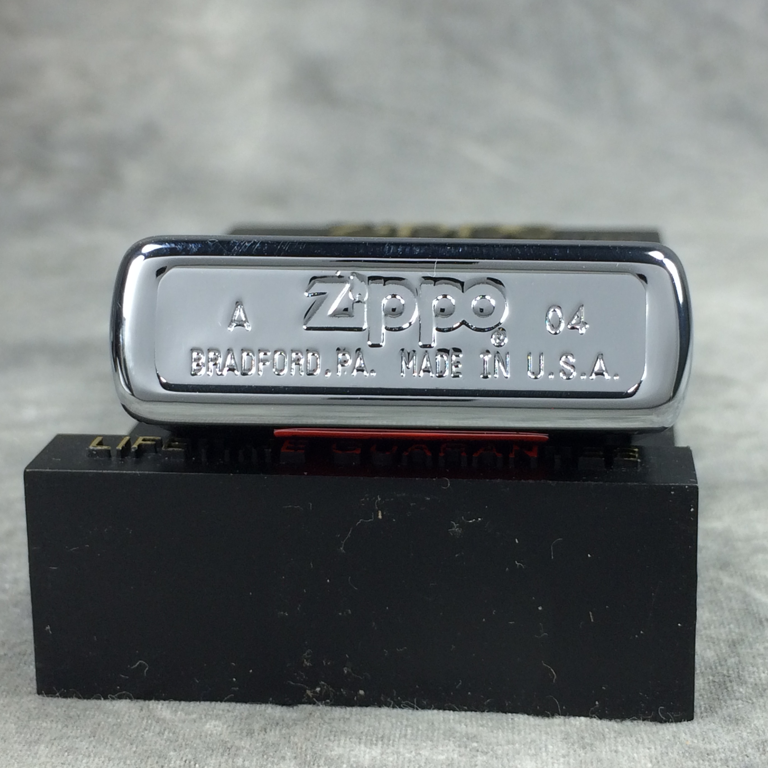 Value of ZIPPO NOSE ART PINUP GIRL Polished Chrome Lighter (Zippo, 2004 ...