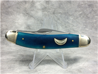 ROUGH RIDER RR1196 "ONCE IN A BLUE MOON" Smooth Blue Bone Sowbelly Stockman Knife