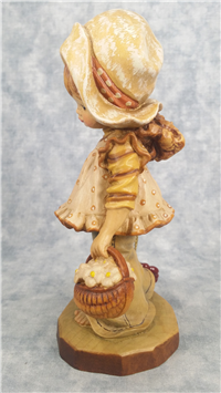 ANRI Sarah Kay Design Valentine FLOWERS FOR YOU 6 inch Limited Edition Wood Carved Figurine 