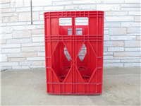 Vintage Red Plastic Coke/Coca-Cola (8) 2-Liter Bottle Crate/Carrier/Holder