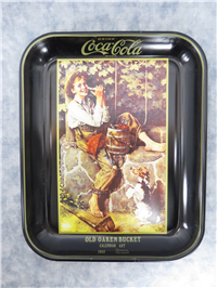 1980's NORMAN ROCKWELL Calendar Art 1931-1935 Replica Metal Lithograph Coca-Cola Serving Tray Set of 4