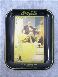 1980's NORMAN ROCKWELL Calendar Art 1931-1935 Replica Metal Lithograph Coca-Cola Serving Tray Set of 4