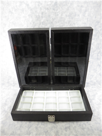Black Imitation Leather DISPLAY CASE/HOLDER for Displaying 20 Zippo Lighters