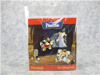 Pinocchio 4-Pin Booster Collection w/ Blue Fairy, Stromboli & Jiminy (Walt Disney World, 2008)