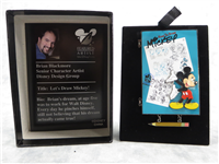 Featured Artist LET'S DRAW MICKEY Brian Blackmore Limited Edition Jumbo Pin #40499 (Walt Disney World, 2005)