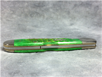 1999 CASE XX USA 61749L SS Green Lizard Skin Jigged Bone Mini CopperLock Knife