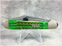 1999 CASE XX USA 61749L SS Green Lizard Skin Jigged Bone Mini CopperLock Knife