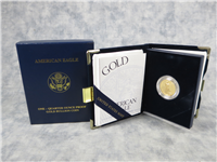 1/4 Ounce Gold American Eagle Proof $10 Coin in Box with COA (US Mint, 2003-W)   