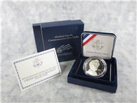 Abraham Lincoln 200th Anniversary Silver Dollar Proof Coin with Box & COA (US Mint, 2009-P)