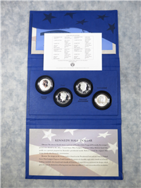 Kennedy Half-Dollar 50th Anniversary 4-Coin Silver Collection in Box with COA (US Mint, 2014)