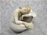 LITTLE GREENGROCER 5 inch Glossy Porcelain Figurine  (Lladro, #1087)