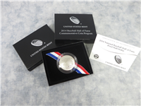 National Baseball Hall of Fame Half Dollar Proof Coin in Box with COA (US Mint, 2014-S)