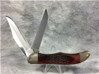 1996 CASE XX USA 6265 SAB SS Serrated Pakkawood Folding Hunter Knife