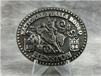 1984 NATIONAL FINALS RODEO - HESSTON - Fred Fellows - Junior Collectors Belt Buckle
