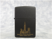 EMPIRE STATE BUILDING NEW YORK CITY Black Matte Lighter (Zippo, 1996)