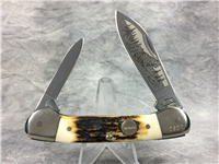 2000 REMINGTON UMC Limited Edition 1/1500 Stag Canoe Bear Wildlife Knife