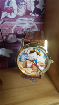 PINOCCHIO Marionette Puppet & Limited Edition Timepiece/Watch Disney Display Set