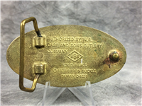 1978 CASE XX USA Solid Brass 3-3/8" Belt Buckle