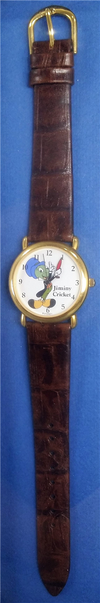 One-Of-A-Kind JIMINY CRICKET Signed & Framed Original Disney Parks Artist Sketch, Pedre Watch & Collector's Pin