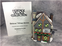 Dickens' Village/Heritage Collection KINGSFORD'S BREW HOUSE 7-1/4" Porcelain Building (Dept. 56, #5811-4)