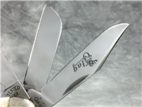 2003 CASE XX TB5539 SS Limited Ed *Tony Bose* Genuine Burnt Stag Scrolled Sowbelly Knife
