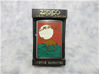 CAMEL AND THE MOON (European Pack Design) Midnight Chrome Lighter (Zippo, CZ170, 1997)