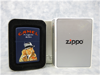 Camel PLEASURE TO BURN DETECTIVE Navy Blue Matte Lighter (Zippo, CZ338, 2000)