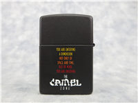 CAMEL SWIRL/THE ZONE 2-Sided Black Matte Lighter (Zippo, CZ066, 1995)