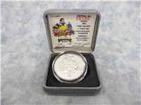 1987 Walt Disney's Classic Snow White 50th Anniversary SNEEZY 1 Ounce .999 Fine Silver Proof Medal