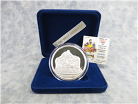 1987 Walt Disney's Classic Snow White 50th Anniversary WITCH 5 Ounce .999 Fine Silver Proof Medal