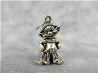 Vintage DOPEY 1 inch 3D Sterling Silver Licensed Disney 'DLC' Snow White Charm/Pendant (2.2 grams)