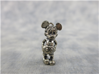 Vintage MICKEY MOUSE 7/8 inch 3D Sterling Silver Licensed Disney 'DLC' Charm/Pendant (3.7 grams)