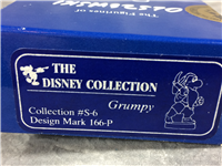 GRUMPY 7/8 inch Miniature Dwarfs Olszewski Figurine (Goebel 166-P, The Disney Collection #S-6, 1987)
