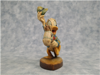 ANRI Walt Disney DONALD DUCK/TOY HORSE 3-3/4 inch Limited Edition Wood Carved Figurine 