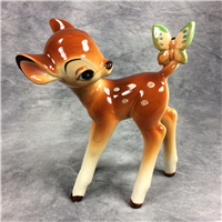 Vintage BAMBI with Butterfly 5-1/2 inch Figurine (Walt Disney Productions)