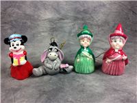 Lot of 8 DISNEY ORNAMENTS Eeyore Dumbo Pinocchio Pluto Minnie Tinkerbell