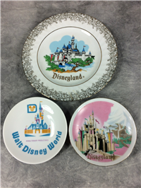 Lot of 3 WALT DISNEY WORLD & DISNEYLAND Wall Plates (Walt Disney Prod.)