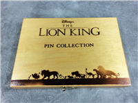 LION KING PIN COLLECTION Pin Set of 6 in Wooden Gift Box (Disney) NEW