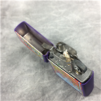 CAMEL PSYCHEDELIC DUST STORM Purple Matte over Brass Lighter (Zippo CZ255, 1999)  