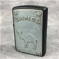 CAMEL STEELWORKS Pewter on Black Crackle Lighter (Zippo CZ70, 1996)  
