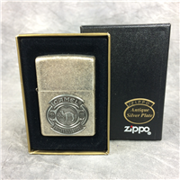 CAMEL 85th ANNIVERSARY Pewter on Antique Silver Plate Lighter (Zippo CZ163, 1997)  